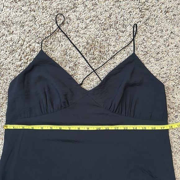 Madewell‎ Layton Midi Slip Dress in black size 12 - Picture 9 of 10